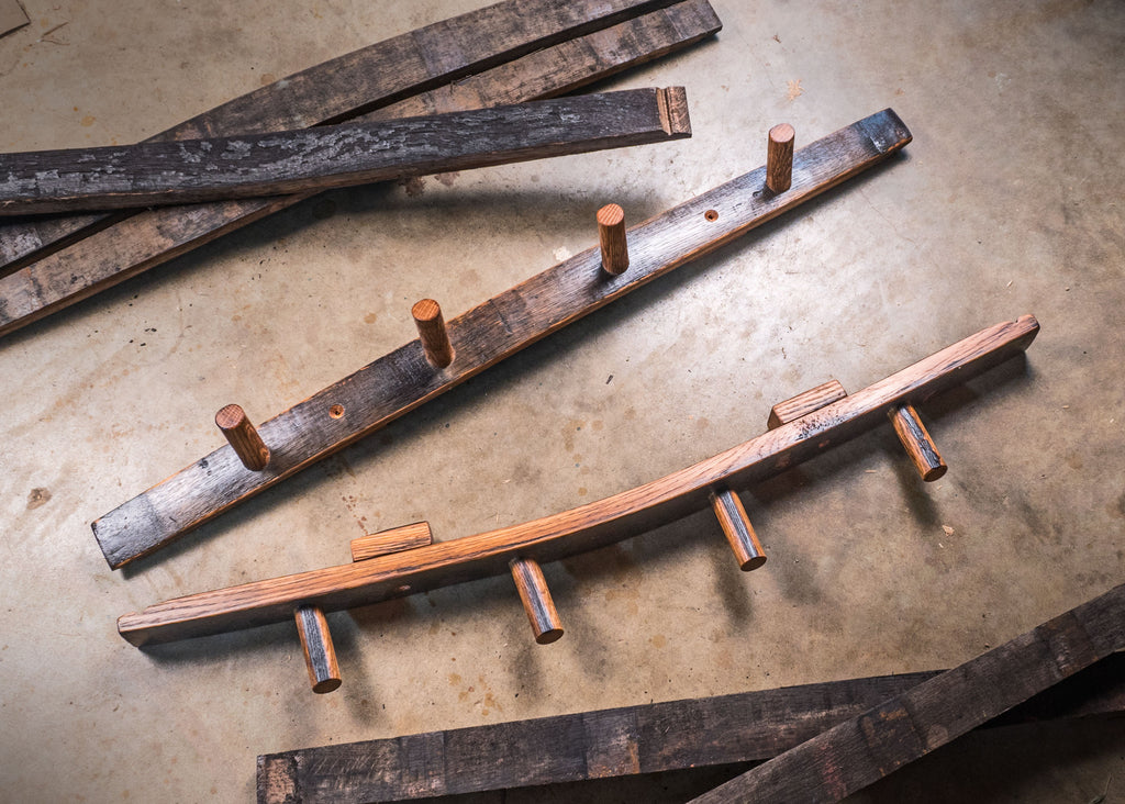 Bourbon Barrel Hat Rack